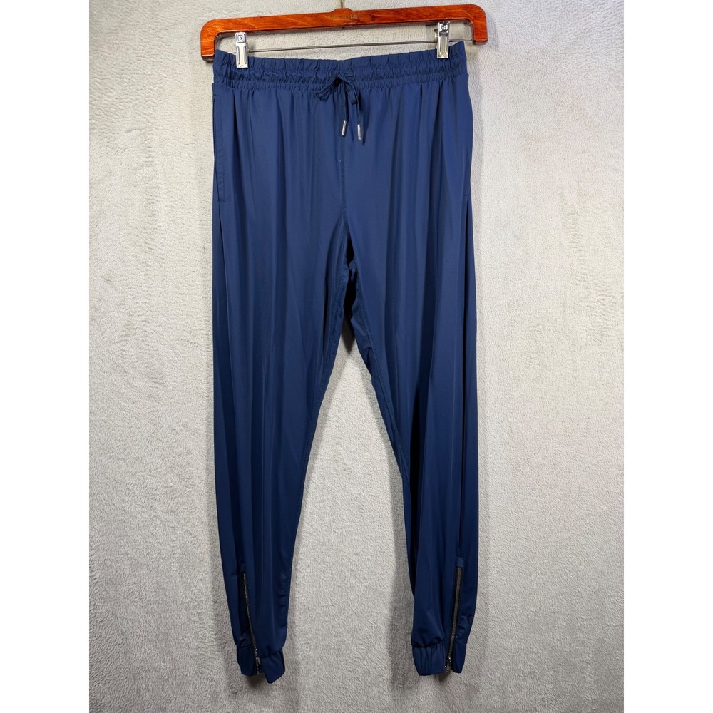 Zyia Active Joggers Women Medium Blue Ankle Zip Athletic Workout Pants
